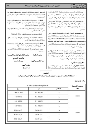
العدد 19 من الجريدة الرسمية الجزائرية • الصفحة 1

            