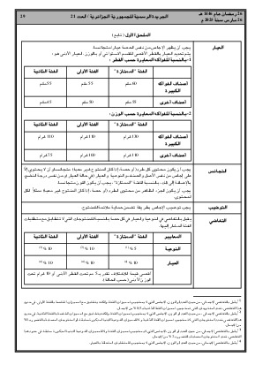 
العدد 21 من الجريدة الرسمية الجزائرية • الصفحة 1

            