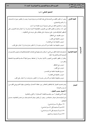 
العدد 21 من الجريدة الرسمية الجزائرية • الصفحة 1

            