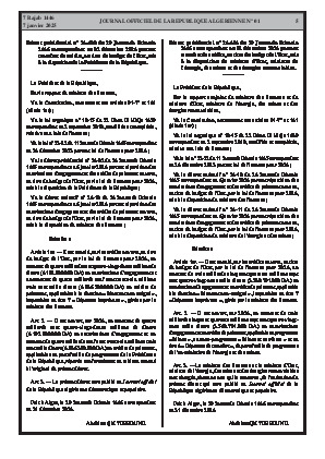 
N°1 du Journal officiel de la République Algérienne Démocratique et Populaire • Page 1

            