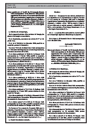 
N°1 du Journal officiel de la République Algérienne Démocratique et Populaire • Page 1

            