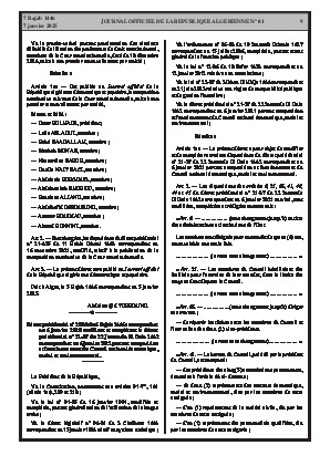 
N°1 du Journal officiel de la République Algérienne Démocratique et Populaire • Page 1

            