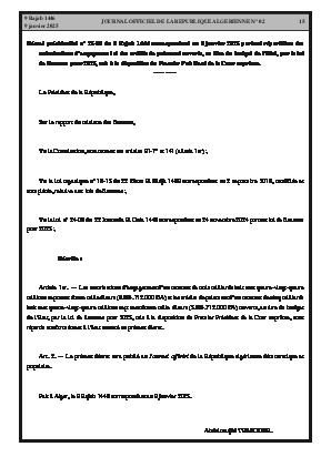 
N°2 du Journal officiel de la République Algérienne Démocratique et Populaire • Page 1

            
