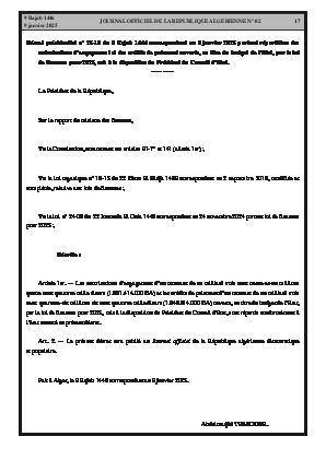 
N°2 du Journal officiel de la République Algérienne Démocratique et Populaire • Page 1

            