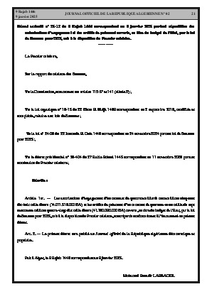 
N°2 du Journal officiel de la République Algérienne Démocratique et Populaire • Page 1

            