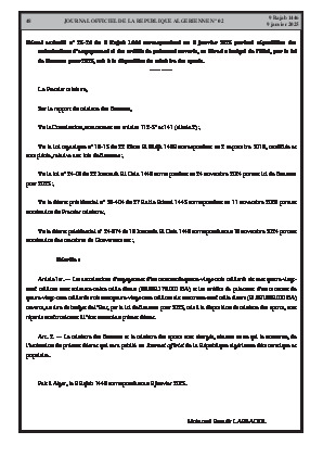 
N°2 du Journal officiel de la République Algérienne Démocratique et Populaire • Page 1

            