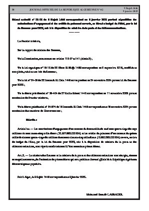 
N°2 du Journal officiel de la République Algérienne Démocratique et Populaire • Page 1

            