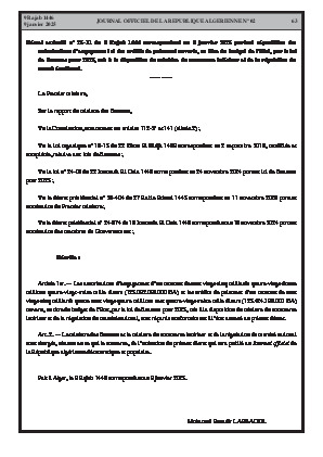 
N°2 du Journal officiel de la République Algérienne Démocratique et Populaire • Page 1

            