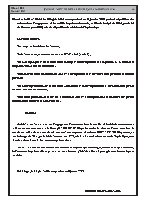 
N°2 du Journal officiel de la République Algérienne Démocratique et Populaire • Page 1

            