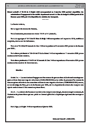 
N°2 du Journal officiel de la République Algérienne Démocratique et Populaire • Page 1

            