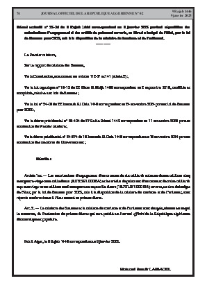 
N°2 du Journal officiel de la République Algérienne Démocratique et Populaire • Page 1

            