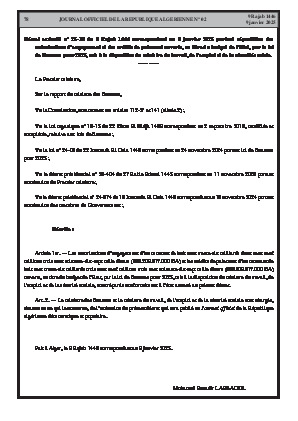 
N°2 du Journal officiel de la République Algérienne Démocratique et Populaire • Page 1

            