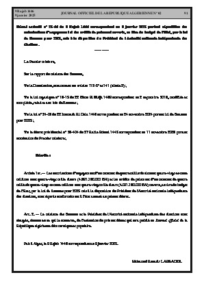 
N°2 du Journal officiel de la République Algérienne Démocratique et Populaire • Page 1

            