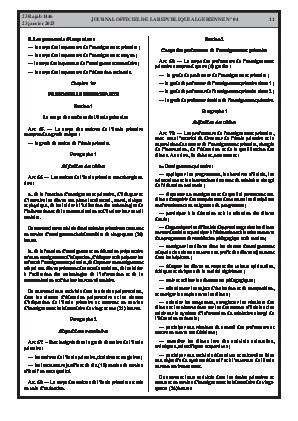 
Issue #4 of the Official Gazette of the People's Democratic Republic of Algeria • Page 1

            