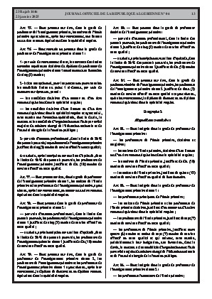 
Issue #4 of the Official Gazette of the People's Democratic Republic of Algeria • Page 1

            