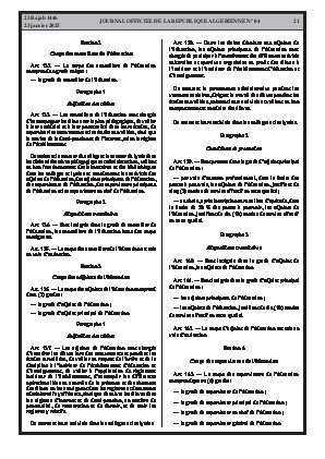 
Issue #4 of the Official Gazette of the People's Democratic Republic of Algeria • Page 1

            