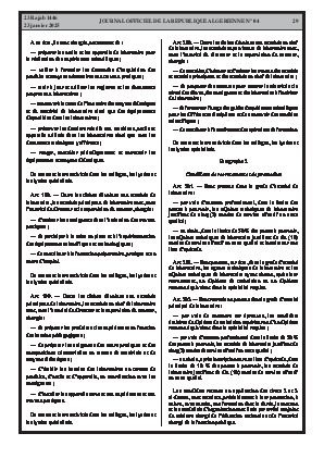
Issue #4 of the Official Gazette of the People's Democratic Republic of Algeria • Page 1

            