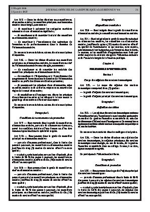 
Issue #4 of the Official Gazette of the People's Democratic Republic of Algeria • Page 1

            