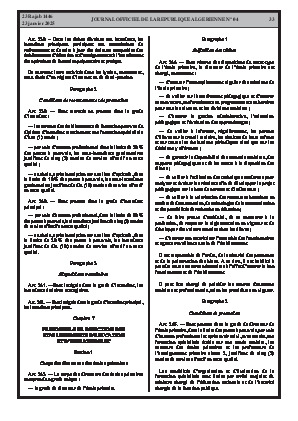 
Issue #4 of the Official Gazette of the People's Democratic Republic of Algeria • Page 1

            