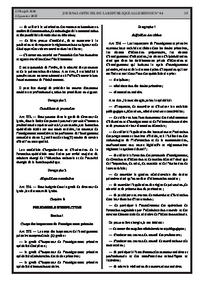 
Issue #4 of the Official Gazette of the People's Democratic Republic of Algeria • Page 1

            