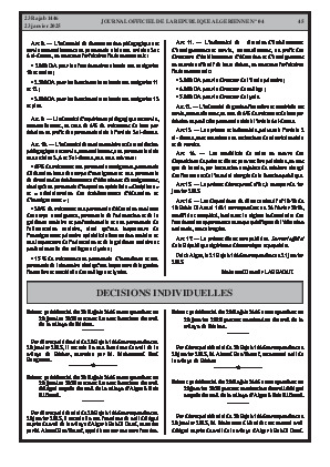 
Issue #4 of the Official Gazette of the People's Democratic Republic of Algeria • Page 1

            