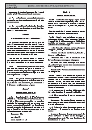 
Issue #4 of the Official Gazette of the People's Democratic Republic of Algeria • Page 1

            