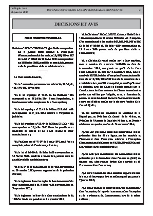 
N°5 du Journal officiel de la République Algérienne Démocratique et Populaire • Page 1

            
