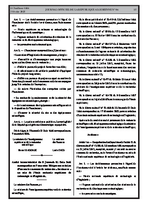 
N°6 du Journal officiel de la République Algérienne Démocratique et Populaire • Page 1

            