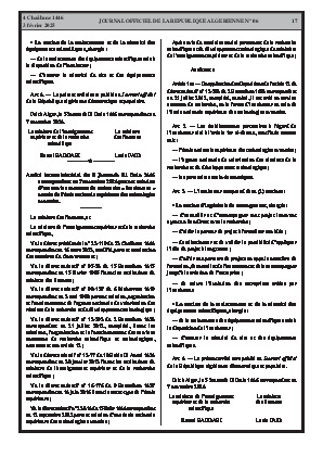 
N°6 du Journal officiel de la République Algérienne Démocratique et Populaire • Page 1

            