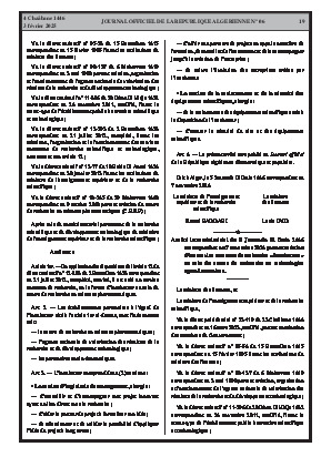 
N°6 du Journal officiel de la République Algérienne Démocratique et Populaire • Page 1

            