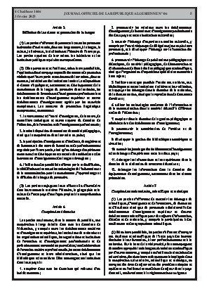 
N°6 du Journal officiel de la République Algérienne Démocratique et Populaire • Page 1

            