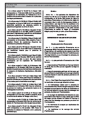 
N°7 du Journal officiel de la République Algérienne Démocratique et Populaire • Page 1

            