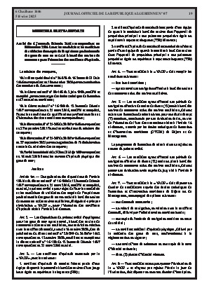 
N°7 du Journal officiel de la République Algérienne Démocratique et Populaire • Page 1

            