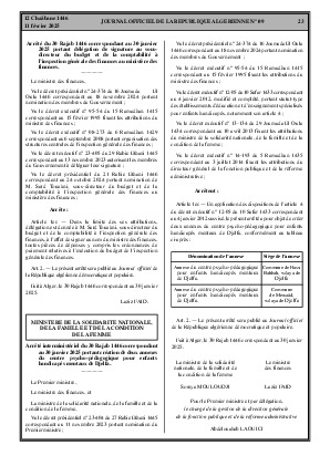 
N°9 du Journal officiel de la République Algérienne Démocratique et Populaire • Page 1

            