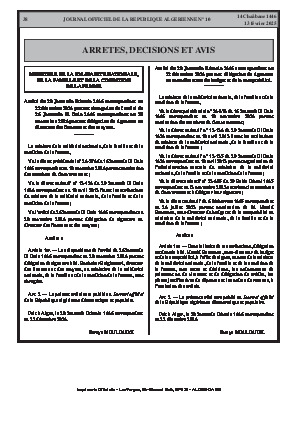 
N°10 du Journal officiel de la République Algérienne Démocratique et Populaire • Page 1

            