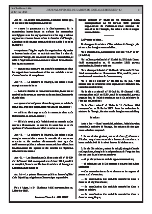 
Issue #13 of the Official Gazette of the People's Democratic Republic of Algeria • Page 1

            