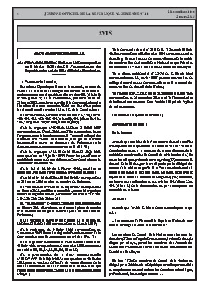 
Issue #14 of the Official Gazette of the People's Democratic Republic of Algeria • Page 1

            