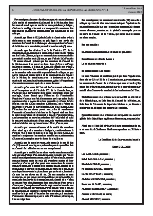 
Issue #14 of the Official Gazette of the People's Democratic Republic of Algeria • Page 1

            