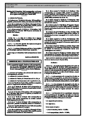 
N°15 du Journal officiel de la République Algérienne Démocratique et Populaire • Page 1

            