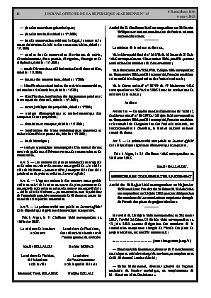 
N°15 du Journal officiel de la République Algérienne Démocratique et Populaire • Page 1

            