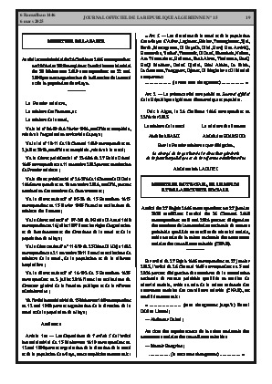 
N°15 du Journal officiel de la République Algérienne Démocratique et Populaire • Page 1

            