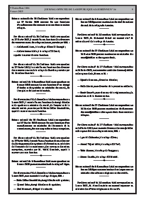 
N°16 du Journal officiel de la République Algérienne Démocratique et Populaire • Page 1

            