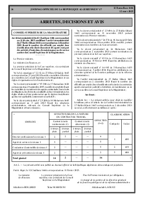 
Issue #17 of the Official Gazette of the People's Democratic Republic of Algeria • Page 1

            