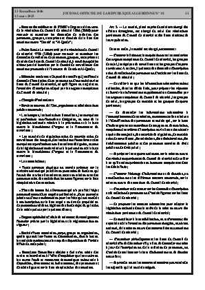 
N°18 du Journal officiel de la République Algérienne Démocratique et Populaire • Page 1

            