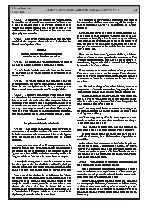 
N°18 du Journal officiel de la République Algérienne Démocratique et Populaire • Page 1

            