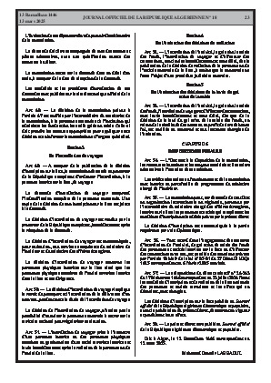 
N°18 du Journal officiel de la République Algérienne Démocratique et Populaire • Page 1

            