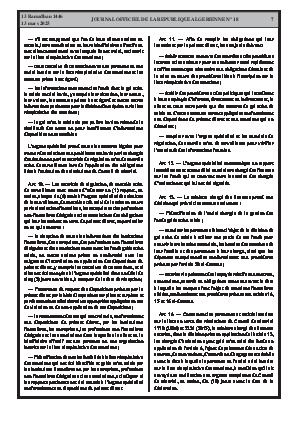 
N°18 du Journal officiel de la République Algérienne Démocratique et Populaire • Page 1

            