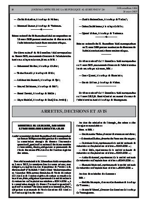 
N°20 du Journal officiel de la République Algérienne Démocratique et Populaire • Page 1

            