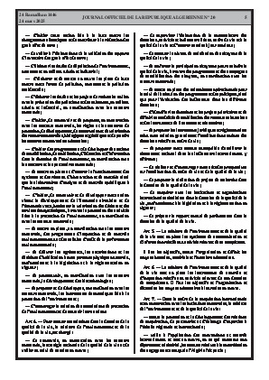 
N°20 du Journal officiel de la République Algérienne Démocratique et Populaire • Page 1

            