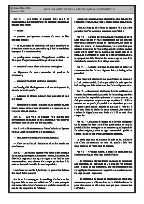 
Issue #21 of the Official Gazette of the People's Democratic Republic of Algeria • Page 1

            